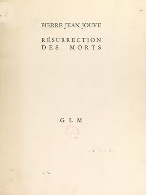 cover image of Résurrection des morts